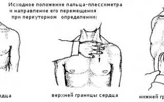 Границы сердца при перкуссии: норма, причины расширения, смещения